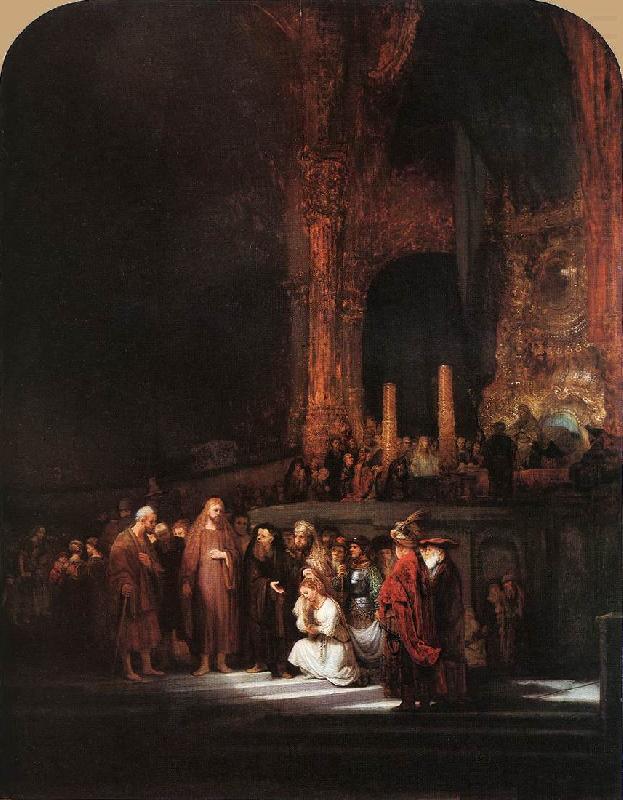 Christ and the Woman Taken in Adultery, REMBRANDT Harmenszoon van Rijn